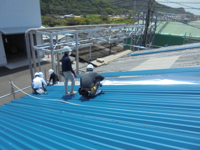 倉敷市内　屋根　暑さ対策　熱中症予防　改修・遮熱工事